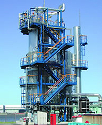 Incinerator for Waste Liquids and Waste Gas